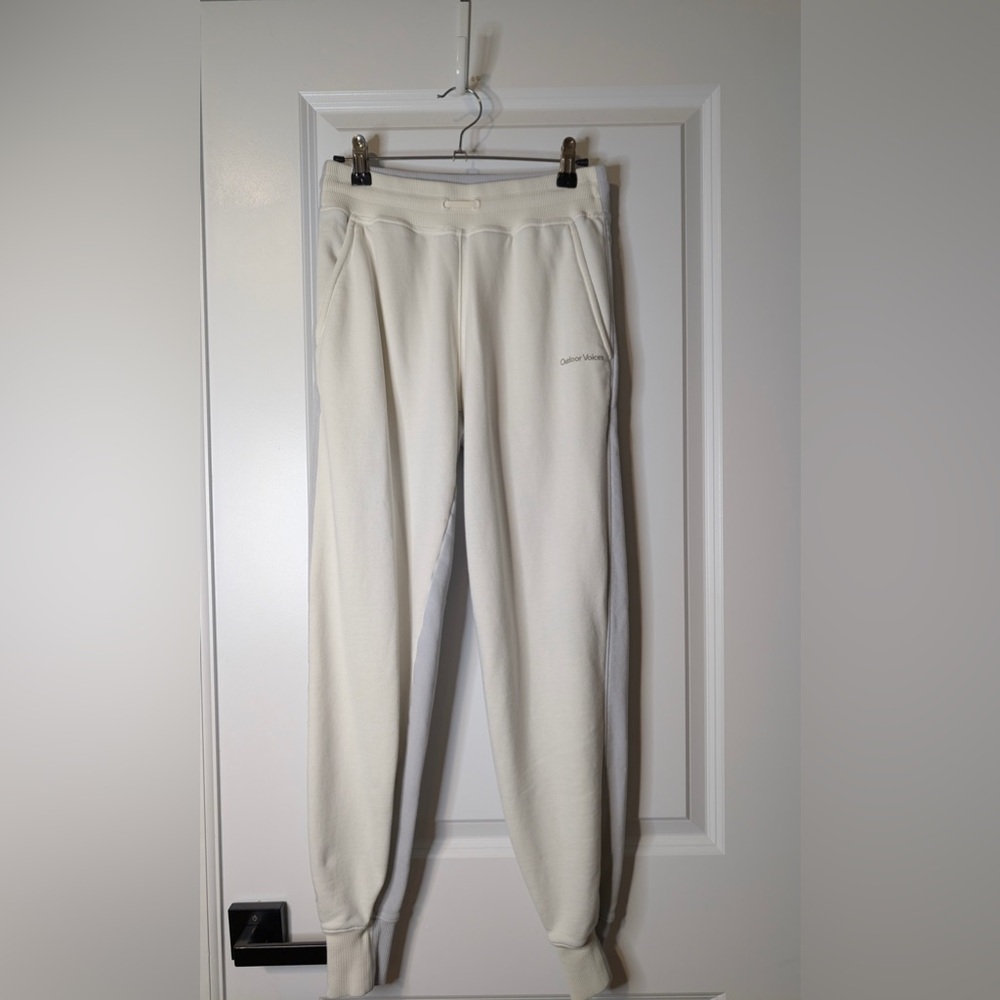 Outdoor Voices Pickup Joggers Cream and Gray Size Small